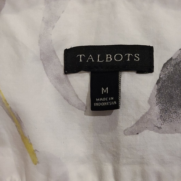 Talbots 100% cotton blouse size medium - Picture 7 of 7